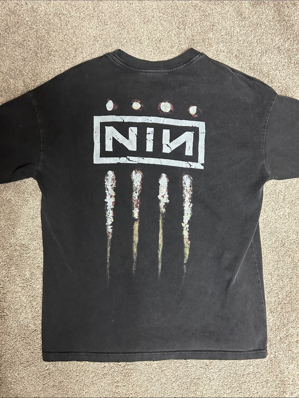 Vintage Nine Inch Nails Distressed Graphic Shirt - Picture 2 of 8